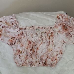 Pink Floral Women's Top